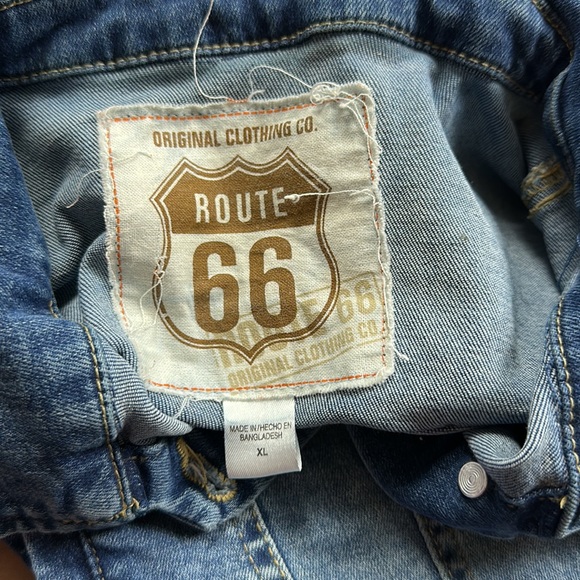 Route 66 Denim Jean Jacket Size XL - Picture 4 of 5
